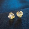 image:imageAustrian Crystal Heart Stud Earrings for Women 925 Sterling Silver Hypoallergenic Fashion JewelryAurora Borealis