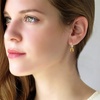 image:imageAustrian Crystal Octagon Leverback Drop Earrings for Women 14K Gold Plated Hypoallergenic JewelryGolden Yellow