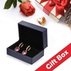 image:imageAustrian Crystal Octagon Leverback Drop Earrings for Women 14K Gold Plated Hypoallergenic JewelryWhite Crystal Goldtone