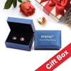 image:imageAustrian Crystal Octagon Leverback Drop Earrings for Women 14K Rose Gold Plated Hypoallergenic JewelrySapphire