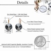 image:imageAustrian Crystal Round Drop Earrings for Women 14K Gold Plated Hypoallergenic Leverback Hoop EarringsBlack