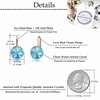 image:imageAustrian Crystal Round Drop Earrings for Women 14K Gold Plated Hypoallergenic Leverback Hoop EarringsBlue