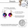 image:imageAustrian Crystal Round Drop Earrings for Women 14K Gold Plated Hypoallergenic Leverback Hoop EarringsRainbow