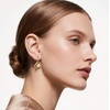 image:imageAustrian Crystal Square Leverback Drop Earrings for Women  Classic SquareCut Crystal14K GoldPlatedLeverback for Easy Secure WearGift Box IncludedFor Day and Evening EventsLight Topaz