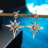 image:imageAustrian Crystal Star Drop Stud Earrings for Women Fashion 14K Gold Plated Hypoallergenic Jewelry GiftsAntique Pink