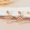 image:imageAustrian Crystal Star Drop Stud Earrings for Women Fashion 14K Gold Plated Hypoallergenic Jewelry GiftsAntique Pink
