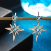 image:imageAustrian Crystal Star Drop Stud Earrings for Women Fashion 14K Gold Plated Hypoallergenic Jewelry GiftsAquamarine