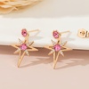 image:imageAustrian Crystal Star Drop Stud Earrings for Women Fashion 14K Gold Plated Hypoallergenic Jewelry GiftsPink