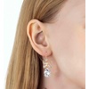 image:imageAustrian Crystal Teardrop Butterfly Drop Dangle Earrings for Women 14K Rose Gold Plated Hypoallergenic JewelryClear White