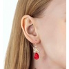 image:imageAustrian Crystal Teardrop Butterfly Drop Dangle Earrings for Women 14K Rose Gold Plated Hypoallergenic JewelryRed