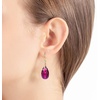image:imageAustrian Crystal Teardrop Dangle Drop Earrings for Women 14K Gold Plated Hook Earring Hypoallergenic Jewelry Gifts for Women GirlsFuchsia