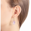 image:imageAustrian Crystal Teardrop Dangle Drop Earrings for Women 14K Gold Plated Hook Earring Hypoallergenic Jewelry Gifts for Women GirlsPink