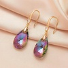 image:imageAustrian Crystal Teardrop Dangle Drop Earrings for Women 14K Gold Plated Hook Earring Hypoallergenic Jewelry Gifts for Women GirlsRainbow