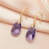 image:imageAustrian Crystal Teardrop Dangle Drop Earrings for Women 14K Gold Plated Hook Earring Hypoallergenic Jewelry Gifts for Women GirlsTanzanite