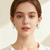 image:imageAustrian Crystal Teardrop Dangle Drop Earrings for Women Dangling 14K Gold Plated Hypoallergenic JewelryAurora Borealis