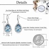 image:imageAustrian Crystal Teardrop Dangle Drop Earrings for Women Dangling 14K Gold Plated Hypoallergenic JewelryBlue