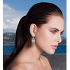 image:imageAustrian Crystal Teardrop Dangle Drop Earrings for Women Dangling 14K Gold Plated Hypoallergenic JewelryBlue