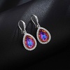 image:imageAustrian Crystal Teardrop Dangle Drop Earrings for Women Dangling 14K Gold Plated Hypoallergenic JewelryHeliotrope