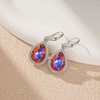 image:imageAustrian Crystal Teardrop Dangle Drop Earrings for Women Dangling 14K Gold Plated Hypoallergenic JewelryHeliotrope
