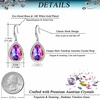 image:imageAustrian Crystal Teardrop Dangle Drop Earrings for Women Dangling 14K Gold Plated Hypoallergenic JewelryHeliotrope