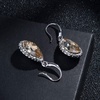 image:imageAustrian Crystal Teardrop Dangle Drop Earrings for Women Dangling 14K Gold Plated Hypoallergenic JewelryLight Topaz