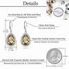 image:imageAustrian Crystal Teardrop Dangle Drop Earrings for Women Dangling 14K Gold Plated Hypoallergenic JewelryLight Topaz