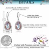 image:imageAustrian Crystal Teardrop Dangle Drop Earrings for Women Dangling 14K Gold Plated Hypoallergenic JewelryVitrail Light