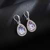 image:imageAustrian Crystal Teardrop Dangle Drop Earrings for Women Dangling 14K Gold Plated Hypoallergenic JewelryVitrail Light