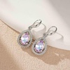 image:imageAustrian Crystal Teardrop Dangle Drop Earrings for Women Dangling 14K Gold Plated Hypoallergenic JewelryVitrail Light