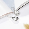 image:imageAustrian Crystal Teardrop Dangle Drop Earrings for Women Dangling 14K Gold Plated Hypoallergenic JewelryWhite
