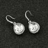 image:imageAustrian Crystal Teardrop Dangle Drop Earrings for Women Dangling 14K Gold Plated Hypoallergenic JewelryWhite