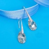 image:imageAustrian Crystal Teardrop Dangle Earrings for Women Drop Hook Earring 14K Rose Gold Plated Hypoallergenic JewelryLight Topaz