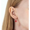 image:imageAustrian Crystal Teardrop Dangle Earrings for Women Drop Hook Earring 14K Rose Gold Plated Hypoallergenic JewelryRed
