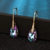 image:imageAustrian Crystal Teardrop Dangle Earrings for Women Drop Hook Earring 14K Rose Gold Plated Hypoallergenic JewelryVitrail Light