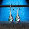 image:imageAustrian Crystal Teardrop Dangle Earrings for Women Drop Hook Earring 14K Rose Gold Plated Hypoallergenic JewelryVitrail LightSilvertone