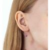 image:imageAustrian Crystal Teardrop Dangle Earrings for Women Drop Hook Earring 14K Rose Gold Plated Hypoallergenic JewelryVitrail Medium
