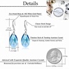 image:imageAustrian Crystal Teardrop Dangle Hook Earrings for Women 14K Gold Plated Hypoallergenic JewelryAquamarine