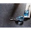 image:imageAustrian Crystal Teardrop Dangle Hook Earrings for Women 14K Gold Plated Hypoallergenic JewelryAquamarine