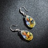image:imageAustrian Crystal Teardrop Dangle Hook Earrings for Women 14K Gold Plated Hypoallergenic JewelryAurora Borealis