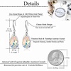 image:imageAustrian Crystal Teardrop Dangle Hook Earrings for Women 14K Gold Plated Hypoallergenic JewelryAurora Borealis