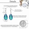 image:imageAustrian Crystal Teardrop Dangle Hook Earrings for Women 14K Gold Plated Hypoallergenic JewelryBermuda Blue