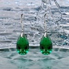 image:imageAustrian Crystal Teardrop Dangle Hook Earrings for Women 14K Gold Plated Hypoallergenic JewelryEmerald