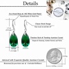 image:imageAustrian Crystal Teardrop Dangle Hook Earrings for Women 14K Gold Plated Hypoallergenic JewelryEmerald