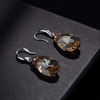 image:imageAustrian Crystal Teardrop Dangle Hook Earrings for Women 14K Gold Plated Hypoallergenic JewelryLight Topaz