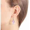 image:imageAustrian Crystal Teardrop Dangle Hook Earrings for Women 14K Gold Plated Hypoallergenic JewelryPink