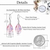 image:imageAustrian Crystal Teardrop Dangle Hook Earrings for Women 14K Gold Plated Hypoallergenic JewelryPink