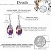 image:imageAustrian Crystal Teardrop Dangle Hook Earrings for Women 14K Gold Plated Hypoallergenic JewelryRainbow Crystal