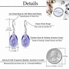 image:imageAustrian Crystal Teardrop Dangle Hook Earrings for Women 14K Gold Plated Hypoallergenic JewelryTanzanite