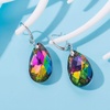image:imageAustrian Crystal Teardrop Dangle Hook Earrings for Women 14K Gold Plated Hypoallergenic JewelryVitrail Medium