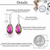 image:imageAustrian Crystal Teardrop Dangle Hook Earrings for Women 14K Gold Plated Hypoallergenic JewelryVitrail Medium